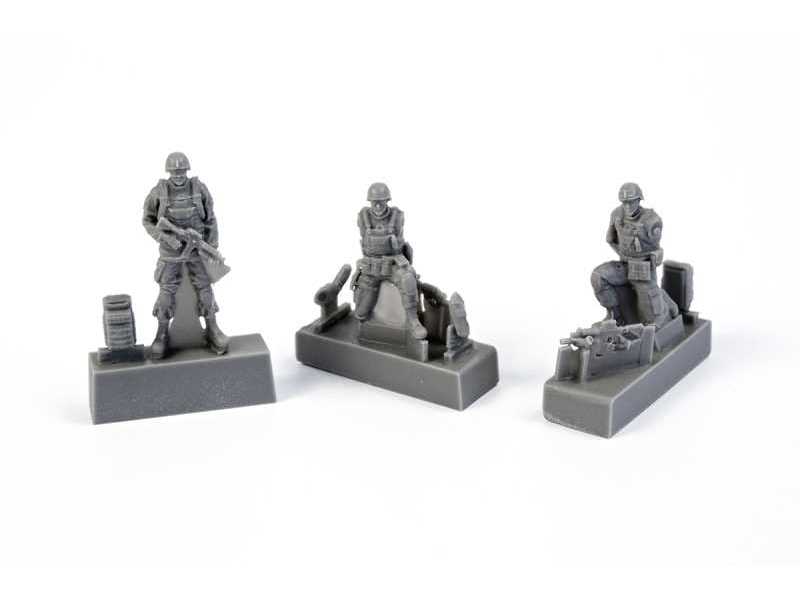 Two Kneeling Soldiers And Commanding Officers US Army Infantry S - zdjęcie 1 Two Kneeling Soldiers And Commanding Officers US Army Infantry S - zdjęcie 1