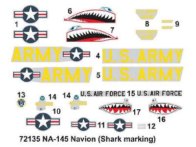 North-American NA-145 Navion Shark markings - zdjęcie 2