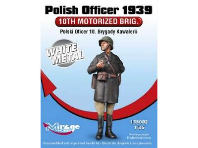 Polski Oficer 10. Brygady Kawalerii 1939 figurka Z Białego Met. - zdjęcie 1