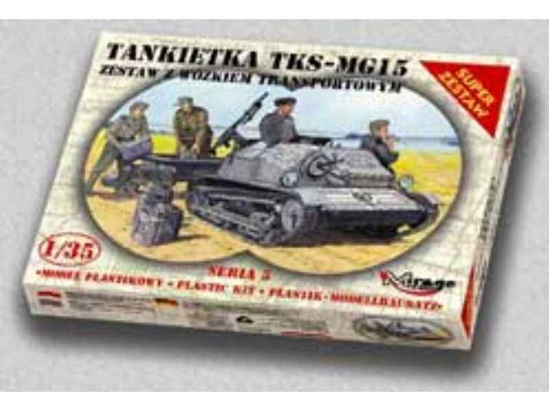 Tankietka Tks-mg15 Zestaw Z Wózkiem Zaopatrzeniowym - zdjęcie 1 Tankietka Tks-mg15 Zestaw Z Wózkiem Zaopatrzeniowym - zdjęcie 1