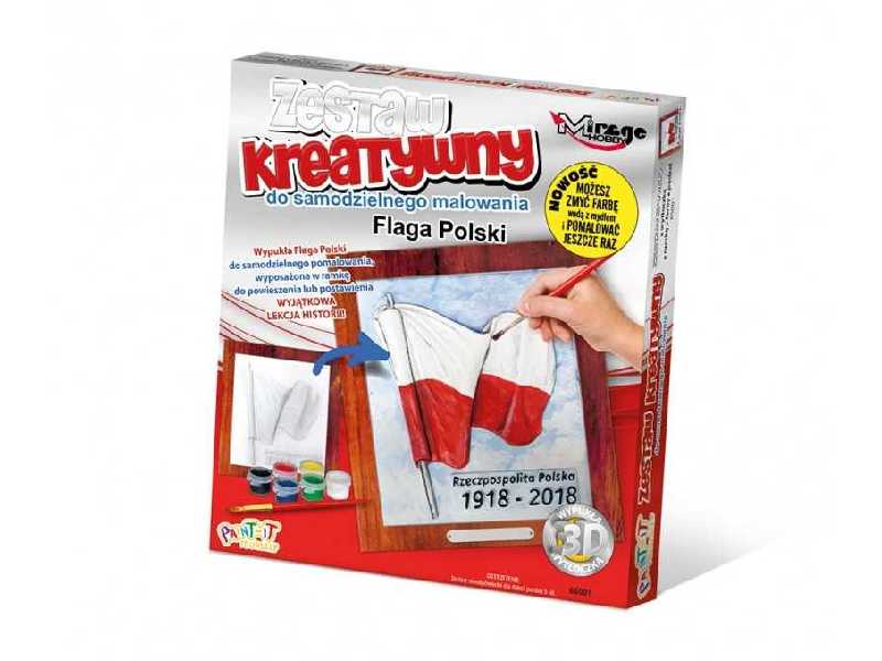 Zestaw Kreatywny Flaga Polski - zdjęcie 1 Zestaw Kreatywny Flaga Polski - zdjęcie 1
