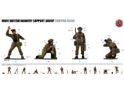 Figurki British Infantry Support Group WWII - zdjęcie 2