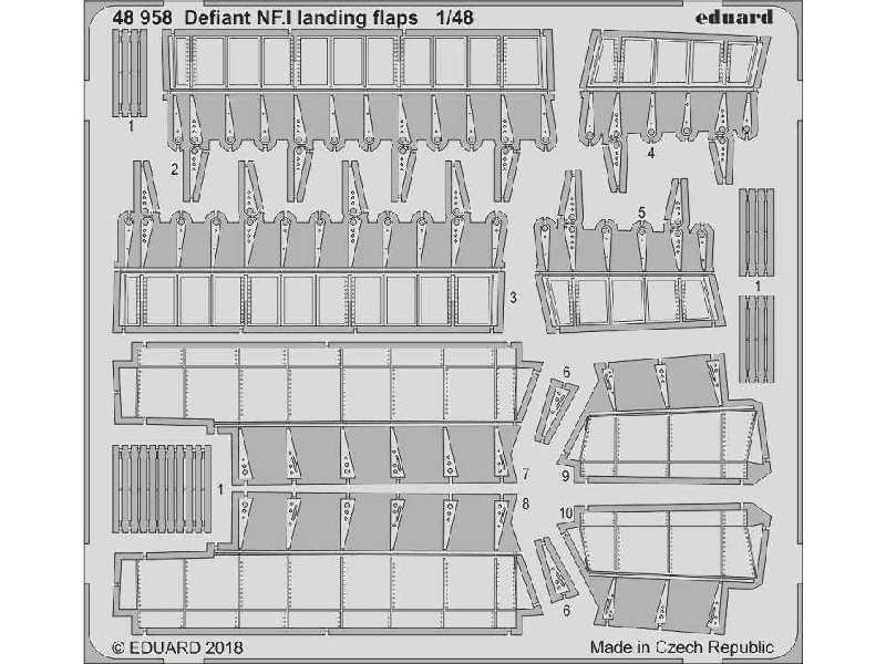 Defiant NF. I landing flaps 1/48 - zdjęcie 1