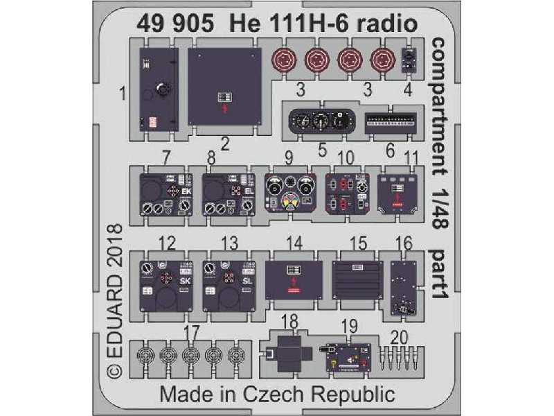 He 111H-6 radio compartment 1/48 - zdjęcie 1