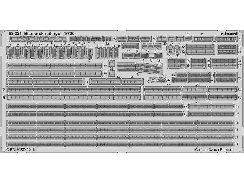 Bismarck railings 1/700 - zdjęcie 1
