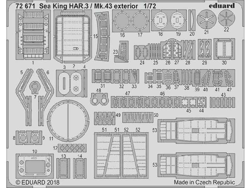 Sea King HAR.3 / Mk.43 exterior 1/72 - zdjęcie 1 Sea King HAR.3 / Mk.43 exterior 1/72 - zdjęcie 1