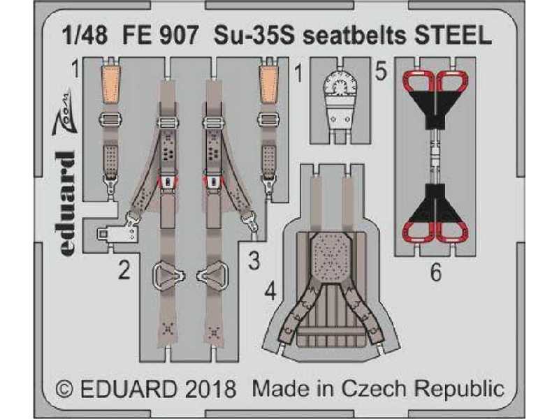 Su-35S seatbelts STEEL 1/48 - zdjęcie 1