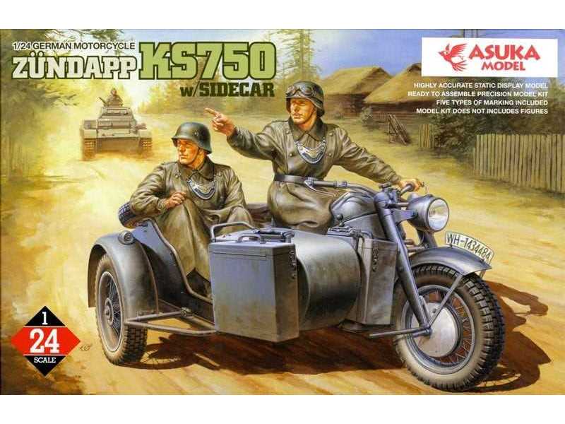 Niemiecki motocykl Zundapp KS750 z koszem - zdjęcie 1 Niemiecki motocykl Zundapp KS750 z koszem - zdjęcie 1