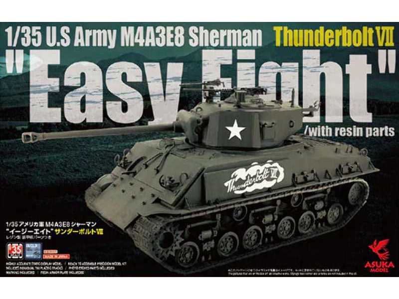 U.S Army M4A3E8 Sherman Thunderbolt VII Easy Eight With Resin - zdjęcie 1 U.S Army M4A3E8 Sherman Thunderbolt VII Easy Eight With Resin - zdjęcie 1