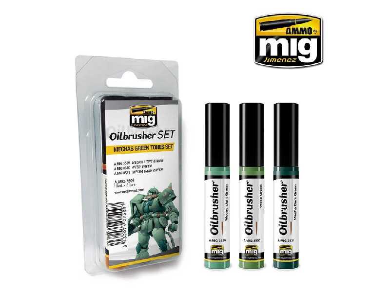 A.Mig Mechas Green Tones Set - zdjęcie 1 A.Mig Mechas Green Tones Set - zdjęcie 1