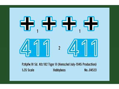 Pz.Kpfw.VI Sd.Kfz.182 Tiger II Henschel July-1945 Production - zdjęcie 3