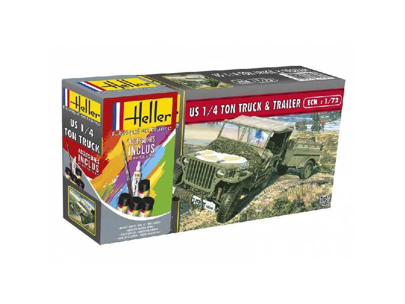 US 1/4 Ton Truck & Trailer - Zestaw startowy - zdjęcie 1 US 1/4 Ton Truck & Trailer - Zestaw startowy - zdjęcie 1