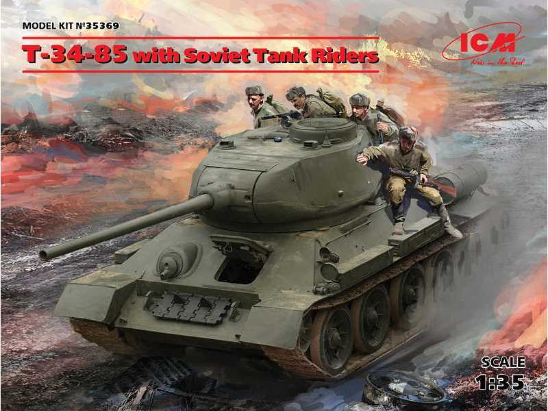 T-34-85 czołg radziecki z figurkami - zdjęcie 1 T-34-85 czołg radziecki z figurkami - zdjęcie 1