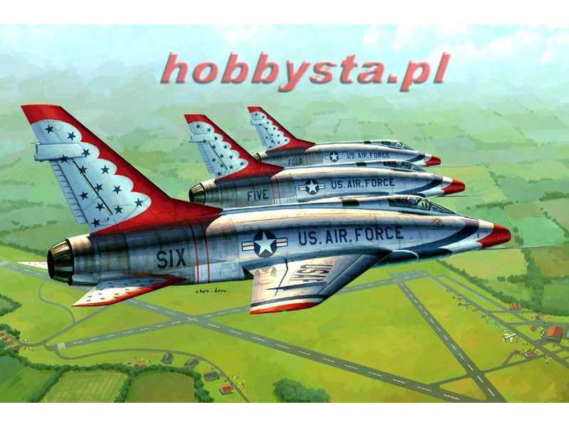 North American F-100D Super Sabre - Thunderbirds - zdjęcie 1 North American F-100D Super Sabre - Thunderbirds - zdjęcie 1