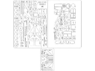 Mig-21 Mf Fishbed J Zestaw Laserowy -szkielet - zdjęcie 1