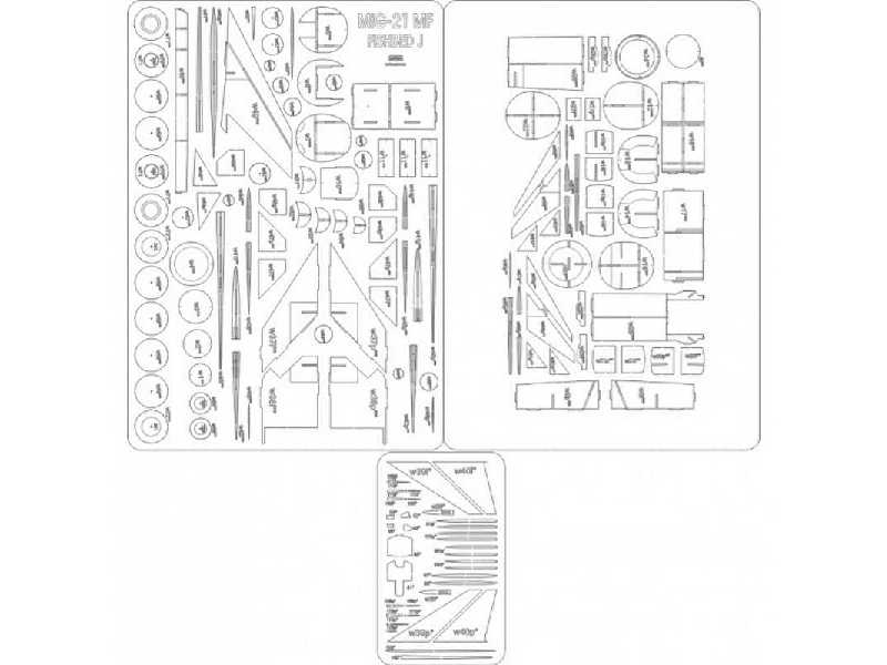 Mig-21 Mf Fishbed J Zestaw Laserowy -szkielet - zdjęcie 1