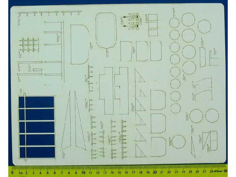 USS Yorktown - Zestaw Akcesoriów-wręgi-szkielet - zdjęcie 1