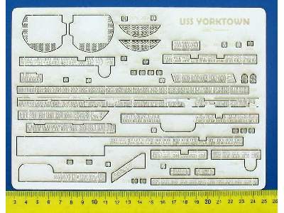 USS Yorktown - Zestaw Detali -pomosty - zdjęcie 1