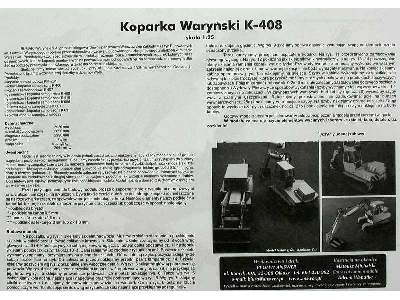 Koparka Waryński K-408 - zdjęcie 4