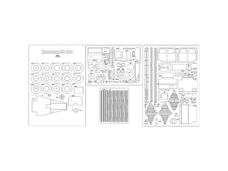 Hanomag Ss100 Zestaw Laserowy Szkielet, Detale, Bieżniki - zdjęcie 1