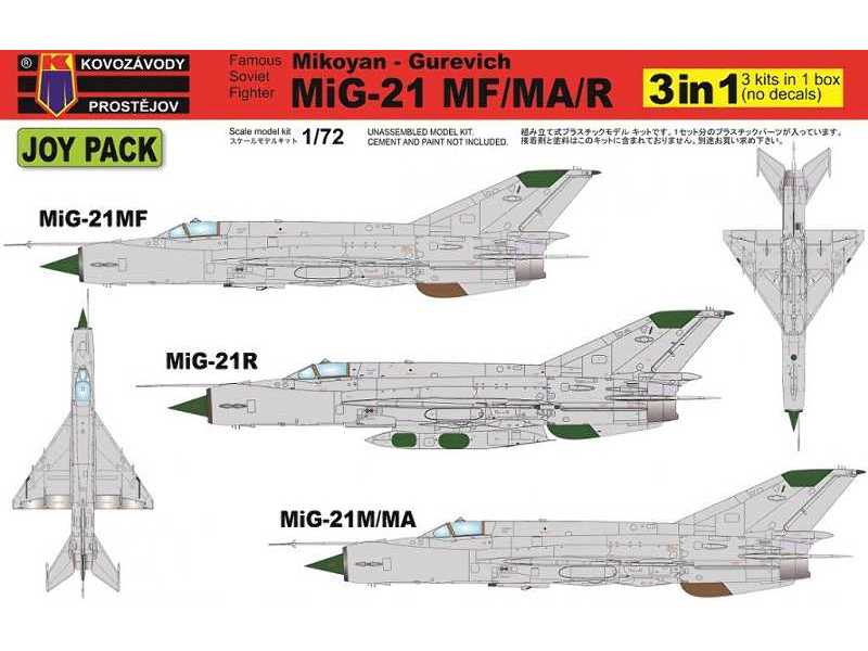 MiG-21MF/MA/R JOY PACK - 3 modele - zdjęcie 1