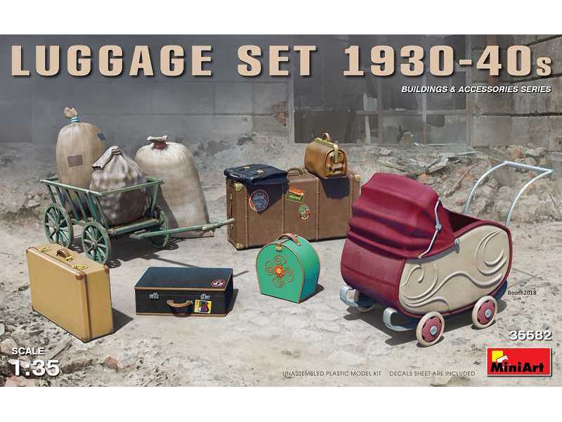 Zestaw bagaży lata 1930-40 - zdjęcie 1 Zestaw bagaży lata 1930-40 - zdjęcie 1