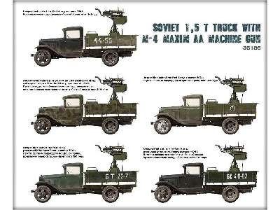 Radziecka ciężarówka 1,5t z karabinem maszynowym M-4 Maxim AA  - zdjęcie 44