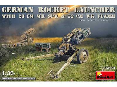 Niemiecka wyrzutnia rakiet z 28cm Wk Spr & 32cm Wk Flamm - zdjęcie 1