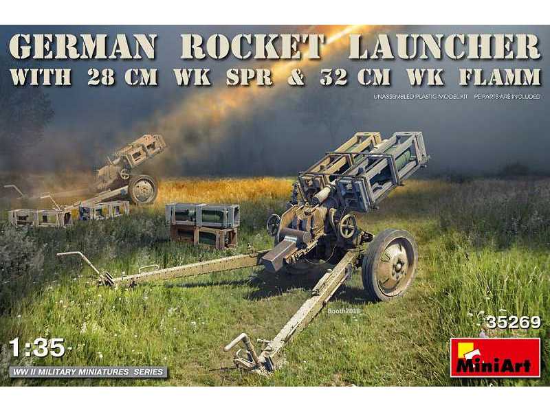 Niemiecka wyrzutnia rakiet z 28cm Wk Spr & 32cm Wk Flamm - zdjęcie 1 Niemiecka wyrzutnia rakiet z 28cm Wk Spr & 32cm Wk Flamm - zdjęcie 1