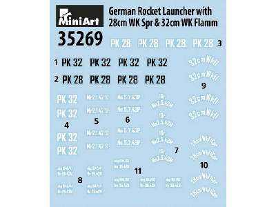 Niemiecka wyrzutnia rakiet z 28cm Wk Spr & 32cm Wk Flamm - zdjęcie 2
