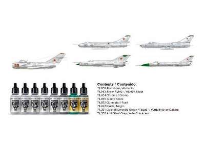 Zestaw farb Model Air Sowieckie samoloty w srebrnym mal. 1950-80 - zdjęcie 2