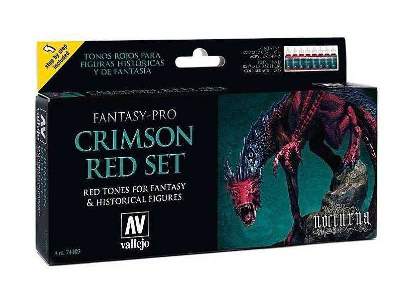 Zestaw farb Fantasy Pro - Crimson Red - Czerwień Karmazynowa - zdjęcie 1