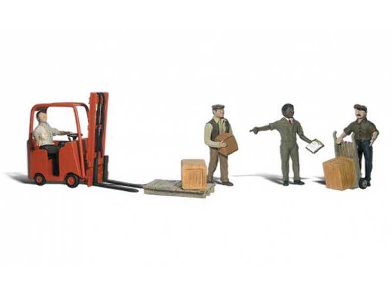 Workers With Forklift - zdjęcie 1 Workers With Forklift - zdjęcie 1