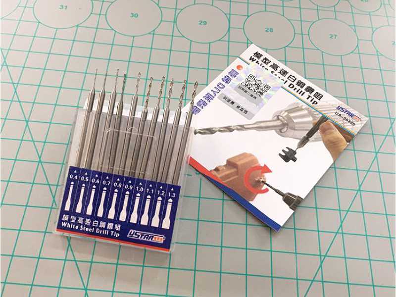 White Steel Drill Tip Set 10 In 1 - zdjęcie 1