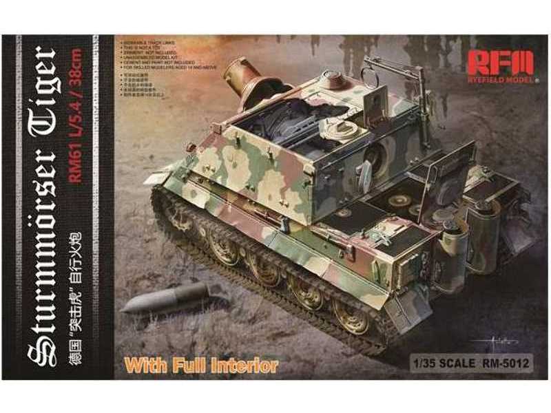 Sturmmorser Tiger RM61 L/5,4 / 38 cm z wnętrzem - zdjęcie 1 Sturmmorser Tiger RM61 L/5,4 / 38 cm z wnętrzem - zdjęcie 1