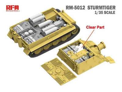 Sturmmorser Tiger RM61 L/5,4 / 38 cm z wnętrzem - zdjęcie 2