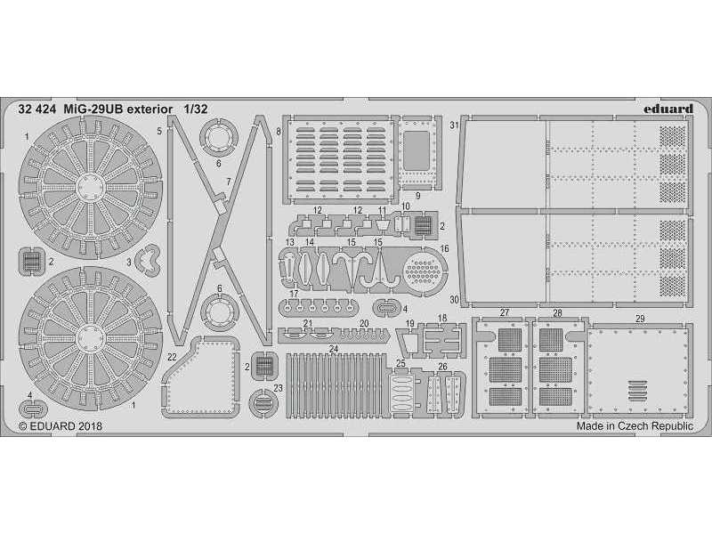 MiG-29UB exterior 1/32 - zdjęcie 1