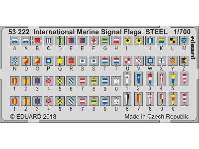 International Marine Signal Flags STEEL 1/700 - zdjęcie 1