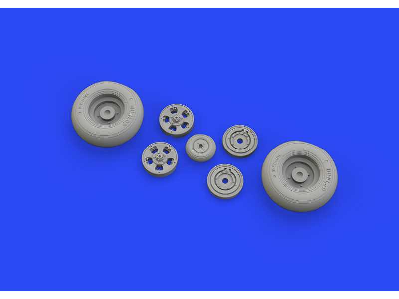 Spitfire Mk. IX wheels 5spoke w/ smooth tire 1/32 - Tamiya - zdjęcie 1