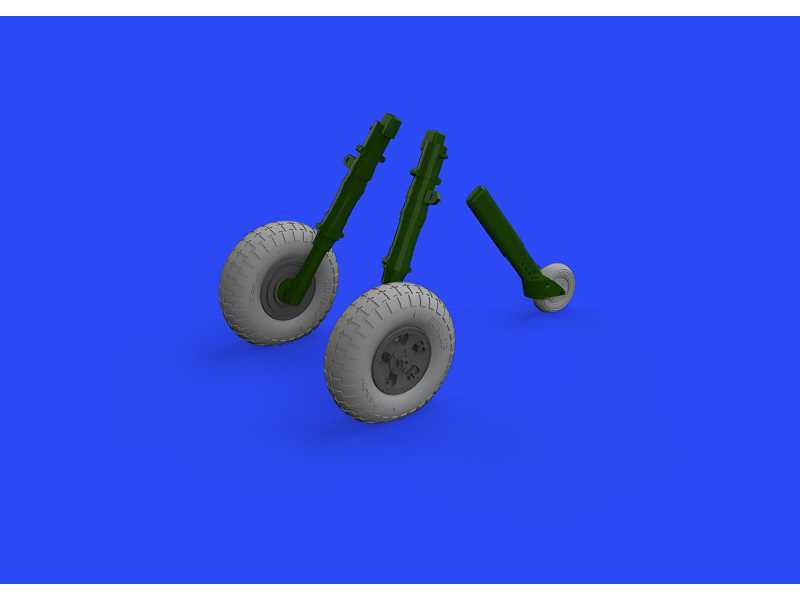 Spitfire Mk. IX wheels 5spoke w/ pattern 1/32 - Tamiya - zdjęcie 1 Spitfire Mk. IX wheels 5spoke w/ pattern 1/32 - Tamiya - zdjęcie 1