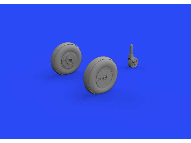 Ki-61-Id wheels 1/72 - Tamiya - zdjęcie 1 Ki-61-Id wheels 1/72 - Tamiya - zdjęcie 1