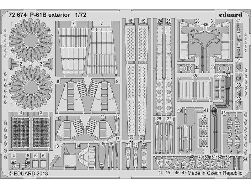 P-61B exterior 1/72 - zdjęcie 1 P-61B exterior 1/72 - zdjęcie 1