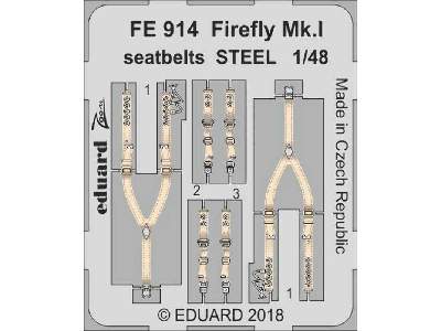 Firefly Mk. I seatbelts STEEL 1/48 - zdjęcie 1