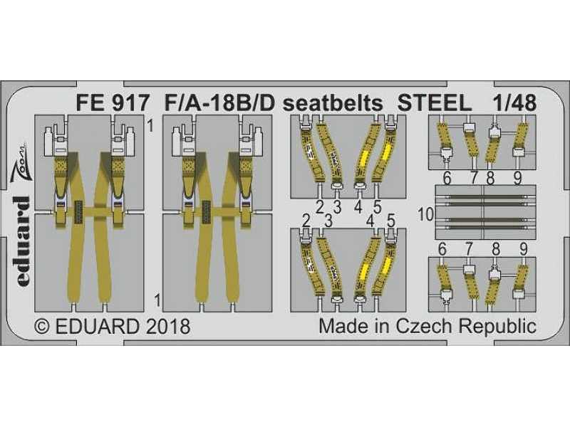 F/ A-18B/ D seatbelts STEEL 1/48 - Kinetic - zdjęcie 1 F/ A-18B/ D seatbelts STEEL 1/48 - Kinetic - zdjęcie 1