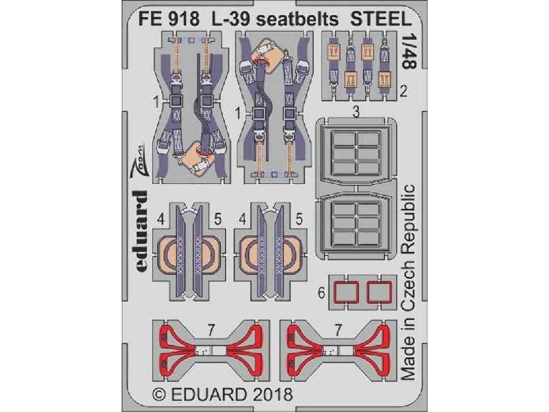 L-39 seatbelts STEEL 1/48 - zdjęcie 1