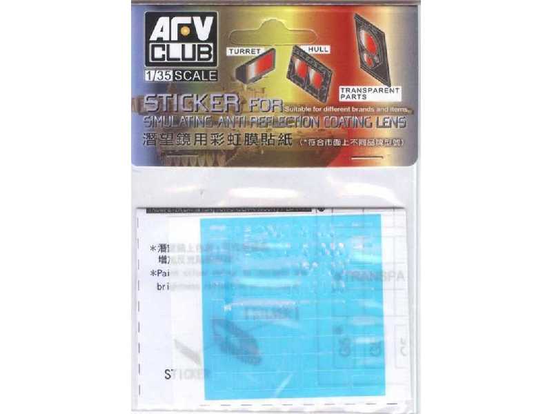 Sticker Anti Reflection Coating Lens For US Lav-25 Family - zdjęcie 1