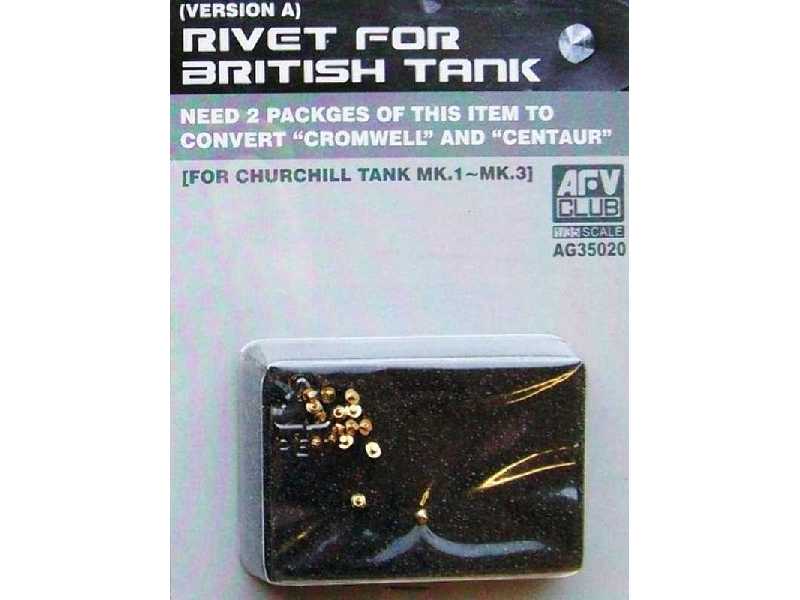 Rivet For Churchill/Centurion (2 Pockets) - zdjęcie 1 Rivet For Churchill/Centurion (2 Pockets) - zdjęcie 1
