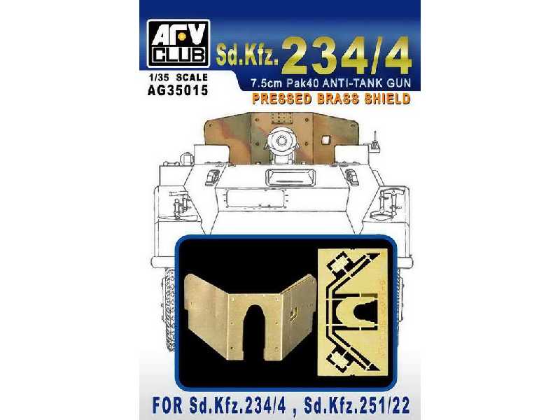Pressed Bbass Shield for Sd.kfz.234/4, Sd.kfz.251/22  - zdjęcie 1