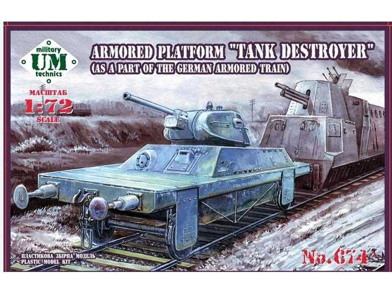 Armored platform Tank destroyer with T-34 - zdjęcie 1 Armored platform Tank destroyer with T-34 - zdjęcie 1