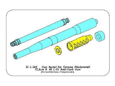 Gun barrel for German Rheinmetall 12,8cm K44 L/55 Anti-Tank Gun - zdjęcie 6